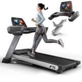 Sportstech F75 Elettrico Tapis Roulant Pieghevole, Tapis Roulant Professionale per Palestre Domestiche, a Basso Rumore Tapirulan Pieghevole con Pannello a Sfioramento LCD e 12 Programmi Preimpostati