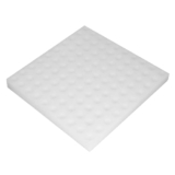 Spugna idroponica, BiuZi 100Pcs Spugna idroponica Piantare Attrezzo da giardinaggio Quadrato Soilless Attrezzatura di coltivazione Spugne per piantine per serra