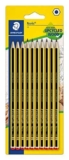 Staedtler Noris – Matite Hb, Set Matite da Disegno e Scrittura, Ideale per Cancelleria Scuola Università Ufficio e Cartoleria, Matite Grafite per Materiale Scolastico e Cose per la Scuola, 10 Pezzi
