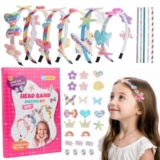 Starward Cerchietto per Capelli Bambine, Set Cerchietto Fai Da Te, 6 Pezzi con Accessori, per Bambini 5-12 anni, Set di Creazione di Cerchietti, Regali di Giocattoli Creativi, Compleanni, Feste