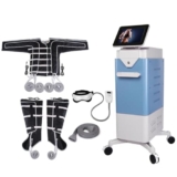 Stivali a pressione d’aria Pressoterapia Massaggiatore linfodrenante con massaggio oculare, macchina dimagrante riscaldante 3 in 1 con 24 airbag