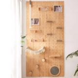 Struttura da Arrampicata per Gatti Montata a Parete, Percorso da Muro, Set in Pannello Perforato, Facile da Installare (Size:Style4)