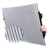 Sunfree Tenda a rullo per parabrezza anteriore, tenda plissettata per camper, autobus (80 cm)