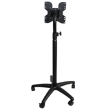 Supporto per Monitor Carrello mobile con supporto for monitor for schermo LCD LED da 14″-32″, supporto for monitor regolabile in altezza, supporto for monitor singolo da pavimento, può sostenere fino