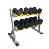 Supporto per manubri per allenamento a casa e in palestra, argento