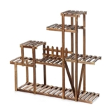 Supporto per piante Supporto per piante da fiore Supporto per piante in legno Supporto per piante da balcone da giardino Supporto per piante da fiore Espositore per bonsai Supporto per fiori