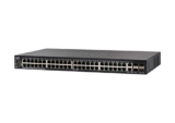 Switch gestito impilabile Cisco SG550X-48P con 48 porte Gigabit Ethernet (GbE), PoE di 382 W, 2 x 10 G combinate, 2 x SFP+, routing dinamico L3, protezione limitata a vita (SG550X-48P-K9-EU)