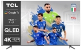 TCL 75C641, TV QLED 60HZ 75”, 4K Ultra HD, Google TV (Dolby Vision & Atmos, Motion clarity, Controllo vocale hands-free, compatibile con Google assistant & Alexa), 2023