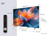TCL 85T8C TV QLED 4K HDR Ultra HD da 85″, QLED TV con tecnologia Google TV (Dolby Vision e Atmos, Motion Clarity Pro a 144 Hz, FreeSync, audio Onkyo 2.1, compatibile con Google Assistant)