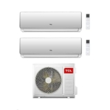 TCL Climatizzatore Condizionatore Inverter Dual Split Elite F2 serie SN F2S0 MT2730 Wi-Fi R-32 Classe A++ (MT2730 18+18)