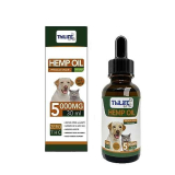 THILIFE | Olio di semi di canapa al gusto di manzo | Cane e gatto 5000 MG| Omega 3 6 9| Vitamine A/B/D/E per animali domestici | Integratore alimentare antistress | Agisce su ansia e articolazioni