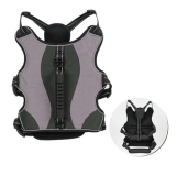 TOOPST Giacca di Sicurezza per Cani con Regolazione Estremamente sicura per Cani di Piccola Taglia-Nero-L