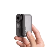 TOPUMP Mini Pompa per Bicicletta, Pompa Elettrica per Bicicletta con Manometro, Pompa per Bicicletta a Batteria Ultra Piccola da 120 PSI con Valvola Presta e Schrader, Auto Stop, per Bici da Strada