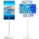 TV Portatile Smart Screen da 21.5/24/27/32 Pollici con Supporto su Palo E Fotocamera Integrata da 13 MP, Display Touch Mobile 8 +128g per Streaming Live, Intrattenimento Domestico 32in