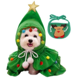 TYXHXTF Costume Natalizio, Natale Animale Domestico Costume, Cane Natale, Cane Alce Modello Natale Vestiti, Natale Gatto, per Animali Domestici Decorare