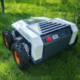 Tagliaerba robotizzato – Taglia Fino a 150 mq, Macchina tagliaerba telecomandata per Prati da Giardino Cinture Verdi Frutteti bonifica Giardino, Taglio Ultra Silenzioso