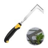 Taozoey Attrezzi da Giardino, Coltello per Erbacce in Acciaio Inossidabile, Rimuovere Le Erbacce, Estirpatore Erbacce Manuale, Strumento Manuale per diserbo di Fessure (A)