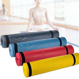 Tappetino Yoga Antiscivolo Alta Densità Materassino Tappeto Allenamento Fitness Aerobica Palestra Ginnastica con tracolla, Colori Assortiti (175 x 60 cm)