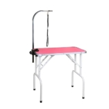Tavolo da toelettatura per Animali Pieghevole, Portatile Professionale con Stazione per toelettatura per Cani con Braccio Regolabile per Doccia, Bagno, rifinitura di Cani Grandi e Piccoli (90x60x76