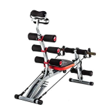 TechFit Panca Multifunzione Multi Crunch Total Trainer – Rivoluzionario 6 in 1 Panca Addominali, Ideale per tonificare ed esercitare i Muscoli Addominali, Vita, Schiena, Spalle e Gambe