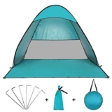Teenza Tenda da spiaggia Pop-Up per esterni, tenda da spiaggia, portatile, impermeabile, facile da installare, adatta per pic-nic in famiglia (blu) piccola (verde)