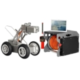 Telecamera Per Endoscopio, Robot Strisciante Per Ispezione Di Tubazioni Da 60 M Con Ricevitore, Angolo Di Telecamera Regolabile, Dispositivo Di Rilevamento Di Tubazioni Municipali