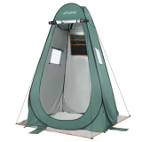 Tenda Campeggio da Doccia, FIRINER Tenda Spiaggia Pop-up Anti-UV per Cambiarsi all’aperto, Pescare, Fare il Bagno, Tenda da Toilette per Privacy con Finestra, Borsa Portatile Inclusa