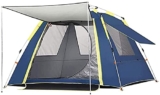 Tenda, Tenda da Campeggio per Famiglie Tenda da Campeggio Facile da Montare Tenda Leggera, Adatta per Escursioni e Gite in Montagna Colore: Blu