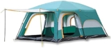 Tenda, Tenda da campeggio per famiglie Tenda da campeggio facile da installare Tenda da zaino leggera Tenda impermeabile per escursioni e viaggi in montagna Colore: verde, dimensioni: 430x305x200 cm