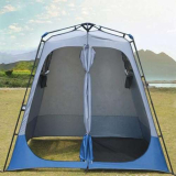 Tenda da doccia portatile per WC, 2 camere, spogliatoio, per campeggio e uso esterno, facile da installare, perfetta per vestirsi