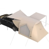 Tenda gonfiabile per auto, in misto cotone, facile da costruire, tenda grande spazio, tenda per portellone posteriore, adatta a 3 strati di protezione, per viaggi, campeggio, SUV, berlina