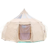 Tenda in tela a forma di goccia, tenda yurta, con 1 fornello, tenda di lusso per tutte le stagioni per viaggi in campeggio