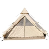 Tenda indiana da campeggio all’aperto, tenda a doppio strato in tela di cotone per campeggio, glamping, festival, 5-8 persone