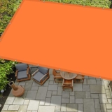 Tenda parasole da giardino, impermeabile, protezione UV, 4,5 x 10 m, con corde incluse, anti-pioggia, perfetta per proteggere dal sole e dalla pioggia, colore: arancione