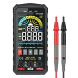Tester elettronico della batteria Professionista digitale multimetro di 5a generazione TRMS CC DC. Corrente di tensione Ohm 60mf Hz Fai da te Tester del metro elettricista(HT126B Multimeter)