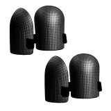 Tiardey 2 paia di ginocchiere nere per la casa e il giardinaggio – con leggero cuscino in schiuma impermeabile, fodera interna morbida e ginocchiere facili da indossare per lavori di giardinaggio