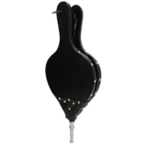 Tiiyee Soffietto per camino a legna, ventilatore da cucina marrone Ventilatore per camino a mano Pompa a soffietto per pozzi Accessori per attrezzi da fuoco per interni all’aperto(Tubo d’argento)