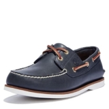 Timberland Classic 2 Eye, Scarpe da Barca Uomo, Blu Md Blue Full Grain, 41 EU
