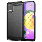 TingYR Cover per LG K52, Ultra Sottile di Gomma, Ottima Cover Antiurto TPU Flessibile, Custodia Case per LG K52 Smartphone.(Nero)