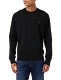 Tommy Hilfiger Pullover Uomo 1985 senza Cappuccio, Nero (Black), XL