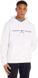 Tommy Hilfiger Tommy Logo Hoody Mw0mw11599, Felpa Uomo, Bianco (White), L