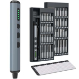 Tomorotec Kit di 68 mini cacciaviti elettrici di precisione: punte in acciaio S2, coppia regolabile, display OLED e batteria ricaricabile per elettronica, gadget e altro ancora, riparazioni e