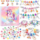 Tomylv Kit Braccialetti Fai Da Te Bambina, Regalo Bambina, Arcobaleno, Kit Gioielli Creativi, Regali Di Compleanno, Giocattoli per Bambini 5-12 Anni