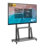 TouchWo Monitor touchscreen intelligente da 43 pollici, lavagna interattiva 4K, PC touch panel Windows 10 Pro All-in-One per ufficio, classe