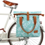 Tourbn TOURBON Borsa da bicicletta da donna, impermeabile, in tela, borsa per portapacchi posteriore, per ciclismo, viaggi