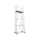 Trabattello altezza Lavoro 6,10 Mt.con livellatori e piano di lavoro inclusi | Modello MAXI TRIS PLUS