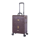 Trolley per Il Trucco, Trolley per truccatori, Beauty Artist, Valigia di Lusso per Cosmetici, Valigia di Grande capacità con Specchio e mo, Cassetta degli Attrezzi