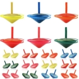 Trottola Legno, Beihre 50pcs Trottola Bambini, Trottola Colorato Trottola Inception per i Giocattoli dei Bambini Gadget per Compleanno, Regali per i Ragazzi e le Ragazze Dopo le Feste dei Bambini