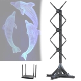 UKLULUAMZ Ventilatore con Display olografico, Display per videoproiettore di Animazione pubblicitaria olografica, con WiFi, per insegne di Negozi aziendali