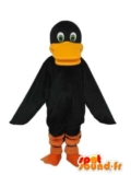 Un becco giallo anatra nera costume